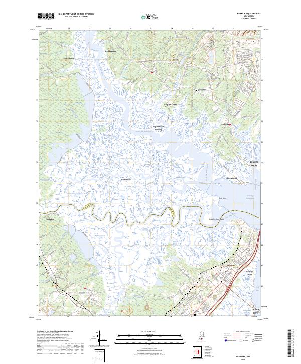 US Topo 7.5-minute map for Marmora NJ