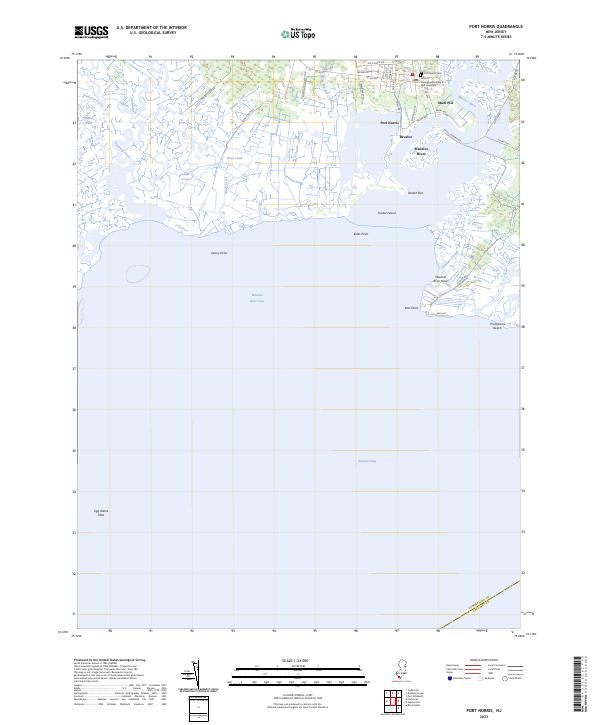 US Topo 7.5-minute map for Port Norris NJ