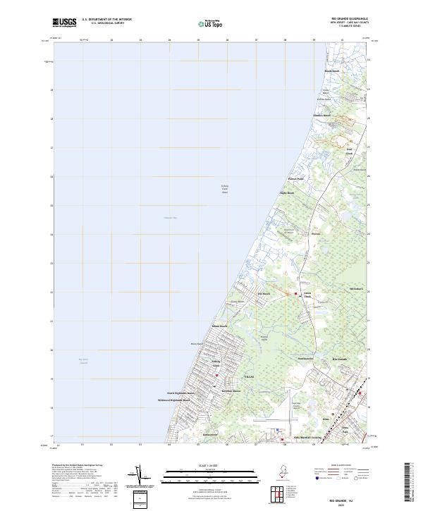 US Topo 7.5-minute map for Rio Grande NJ