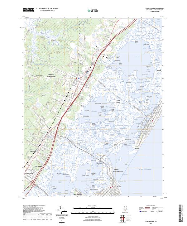 US Topo 7.5-minute map for Stone Harbor NJ