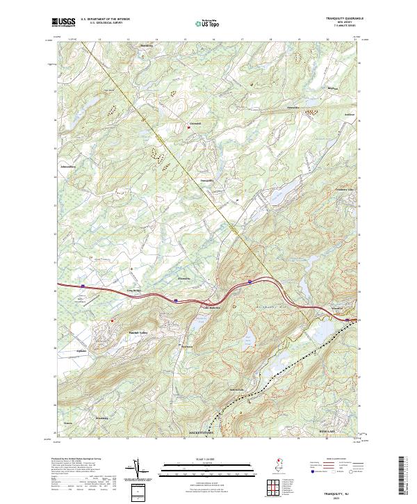 US Topo 7.5-minute map for Tranquility NJ