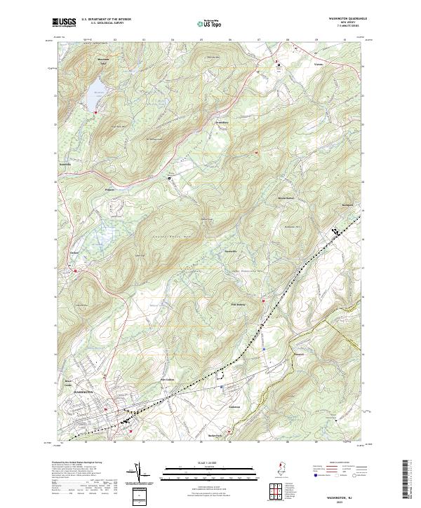 US Topo 7.5-minute map for Washington NJ