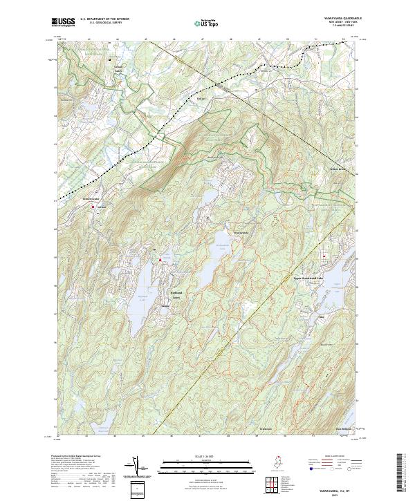 US Topo 7.5-minute map for Wawayanda NJNY