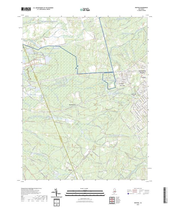 US Topo 7.5-minute map for Whiting NJ