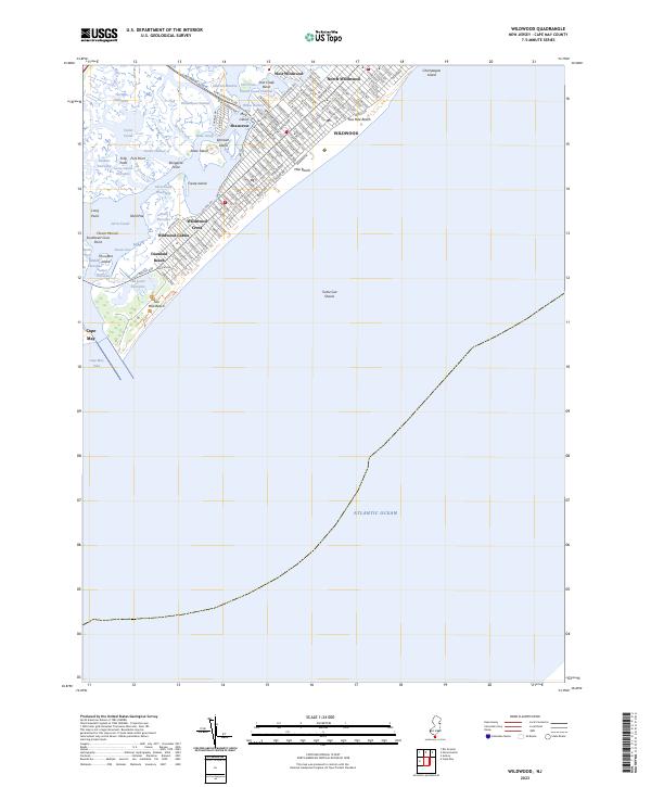 US Topo 7.5-minute map for Wildwood NJ