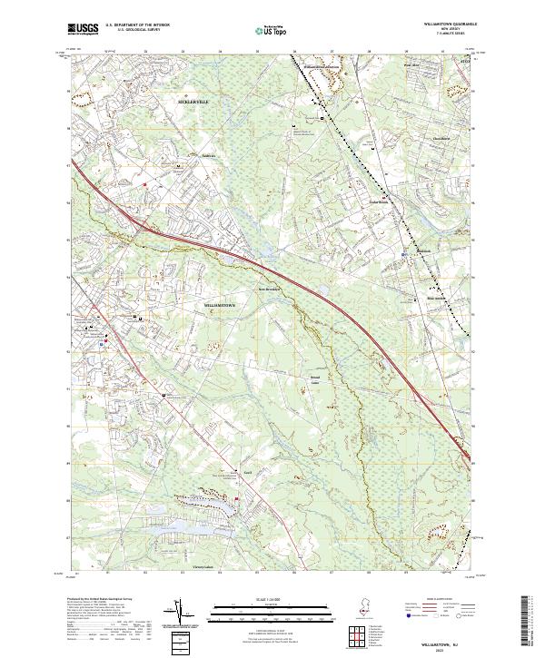 US Topo 7.5-minute map for Williamstown NJ