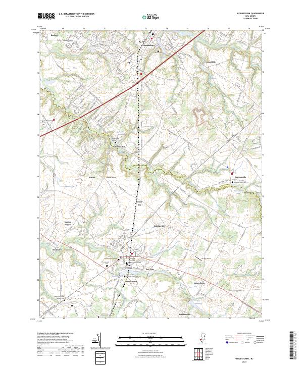 US Topo 7.5-minute map for Woodstown NJ