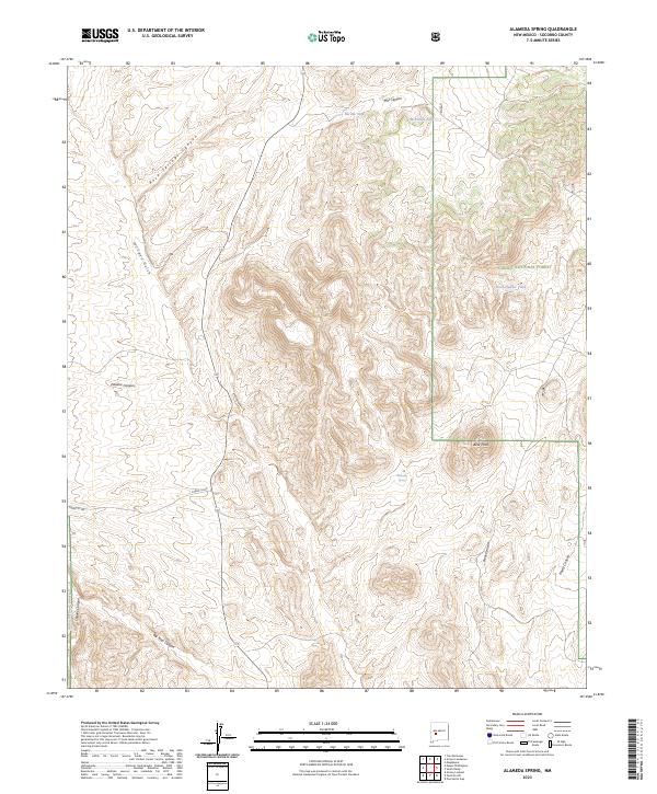US Topo 7.5-minute map for Alameda Spring NM