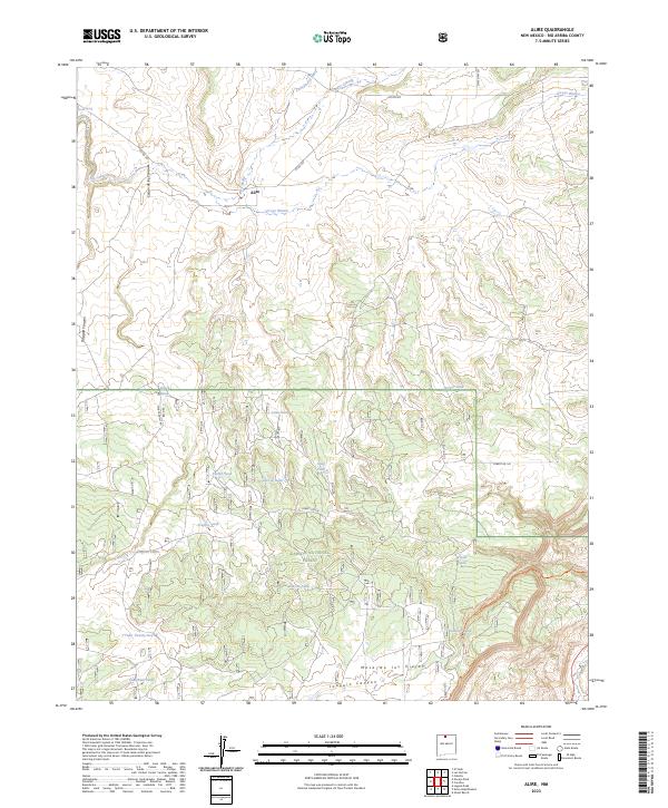 US Topo 7.5-minute map for Alire NM