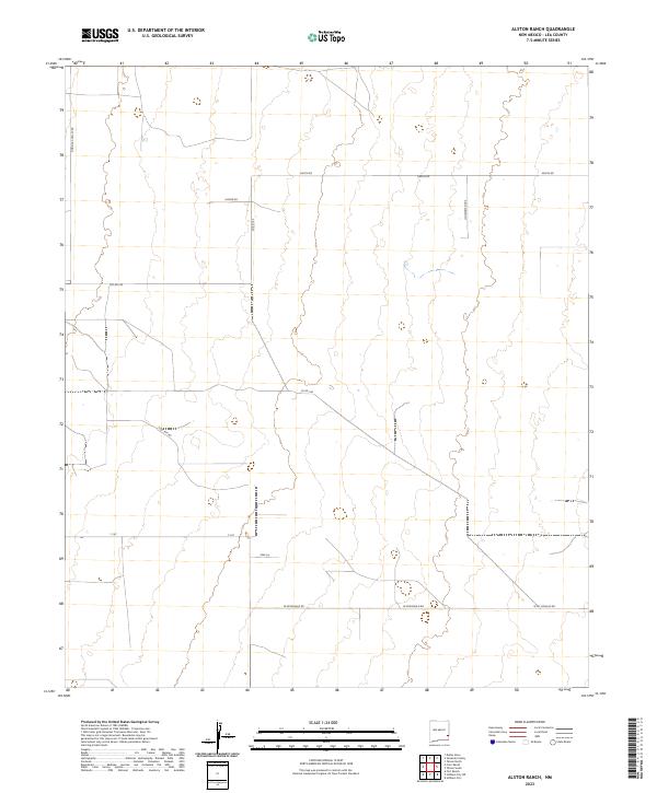 US Topo 7.5-minute map for Alston Ranch NM