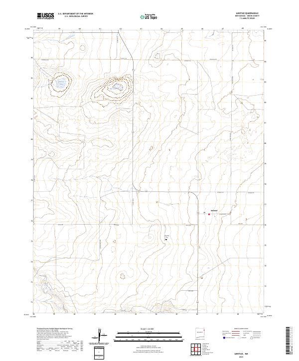 US Topo 7.5-minute map for Amistad NM