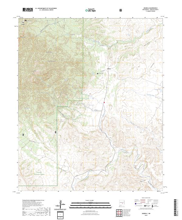 US Topo 7.5-minute map for Arabela NM