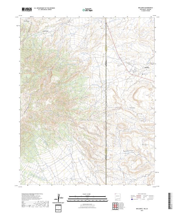 US Topo 7.5-minute map for Beclabito NMAZ