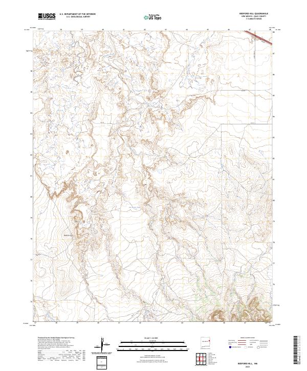 US Topo 7.5-minute map for Bedford Hill NM