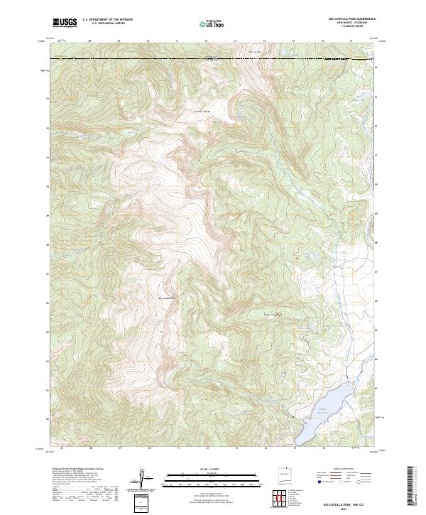 US Topo 7.5-minute map for Big Costilla Peak NMCO