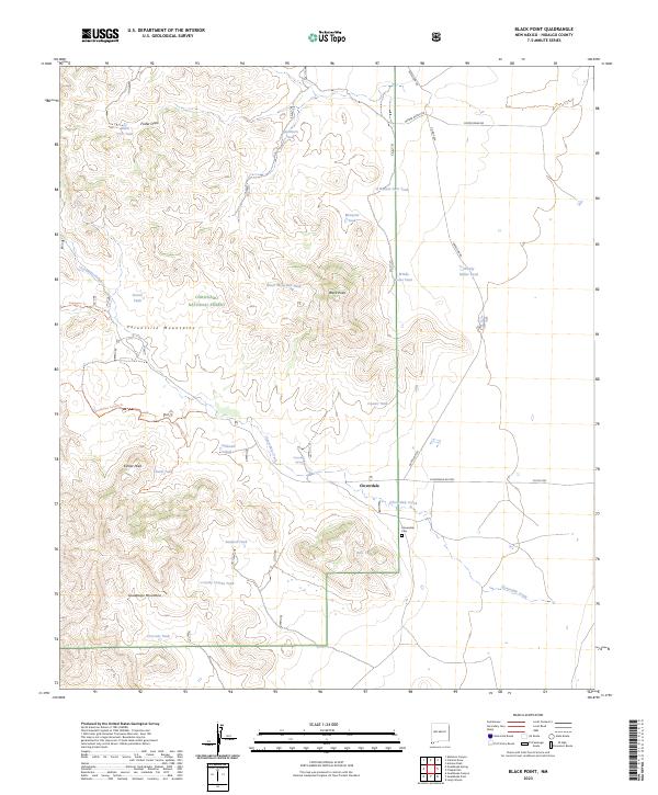 US Topo 7.5-minute map for Black Point NM