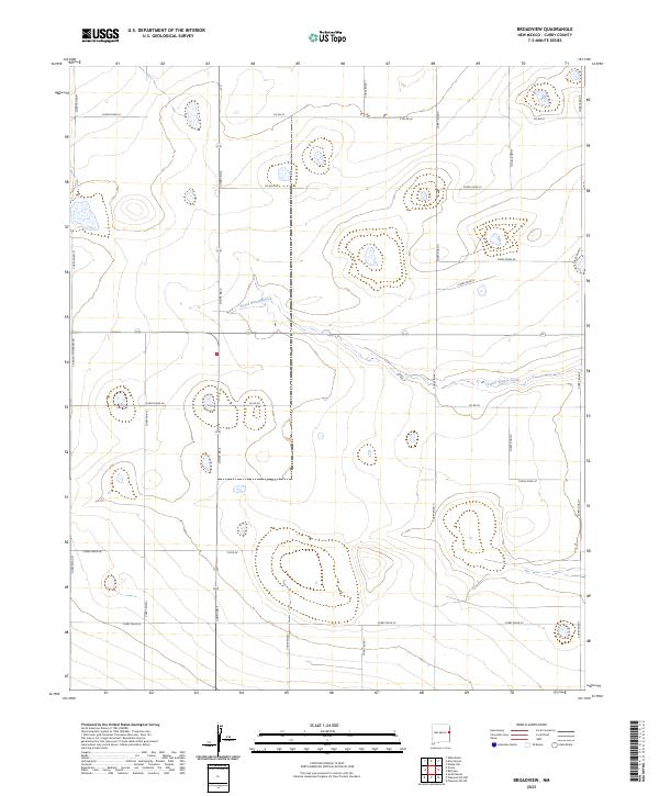 US Topo 7.5-minute map for Broadview NM