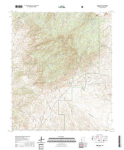 US Topo 7.5-minute map for Burro Peak NM