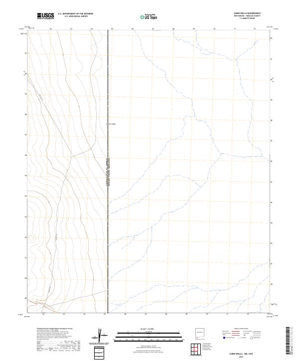 US Topo 7.5-minute map for Cabin Wells NMCHH