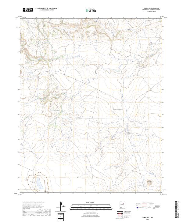 US Topo 7.5-minute map for Cabra Hill NM