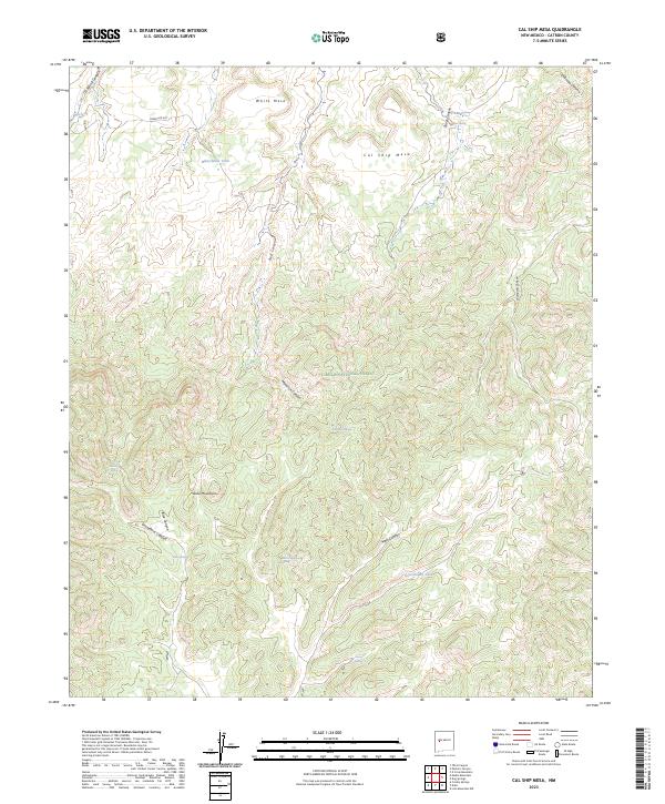 US Topo 7.5-minute map for Cal Ship Mesa NM