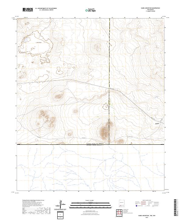 US Topo 7.5-minute map for Camel Mountain NMCHH