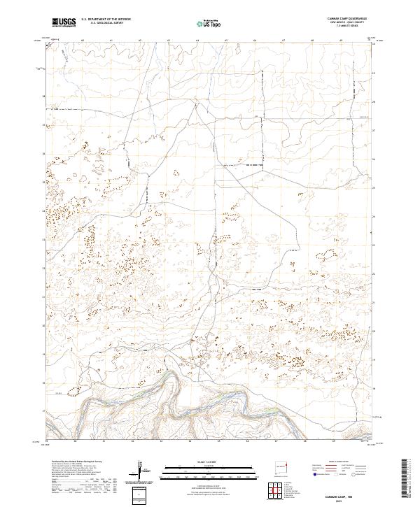 US Topo 7.5-minute map for Cammak Camp NM