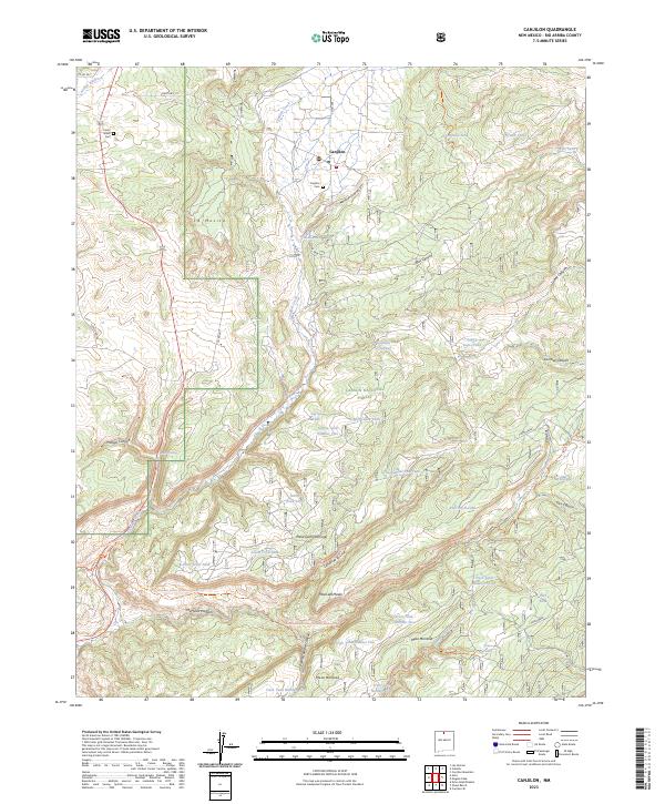 US Topo 7.5-minute map for Canjilon NM