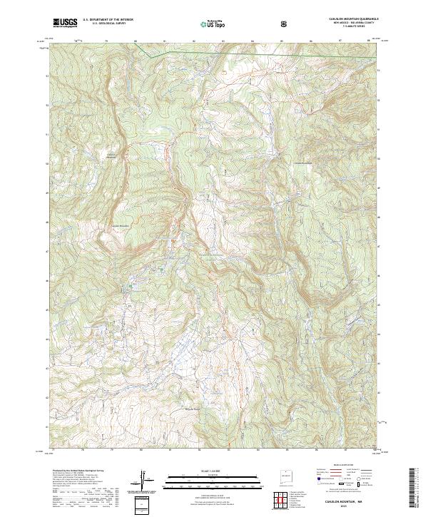 US Topo 7.5-minute map for Canjilon Mountain NM