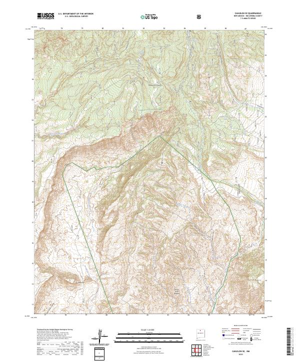 US Topo 7.5-minute map for Canjilon SE NM