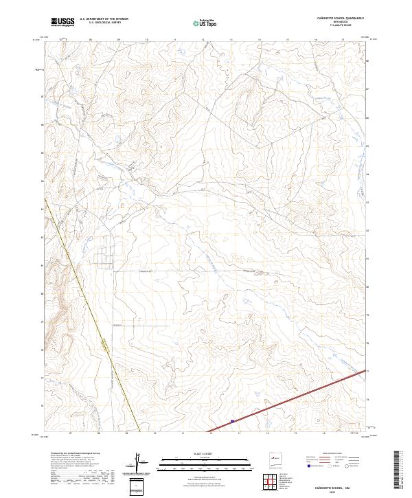 US Topo 7.5-minute map for Canoncito School NM