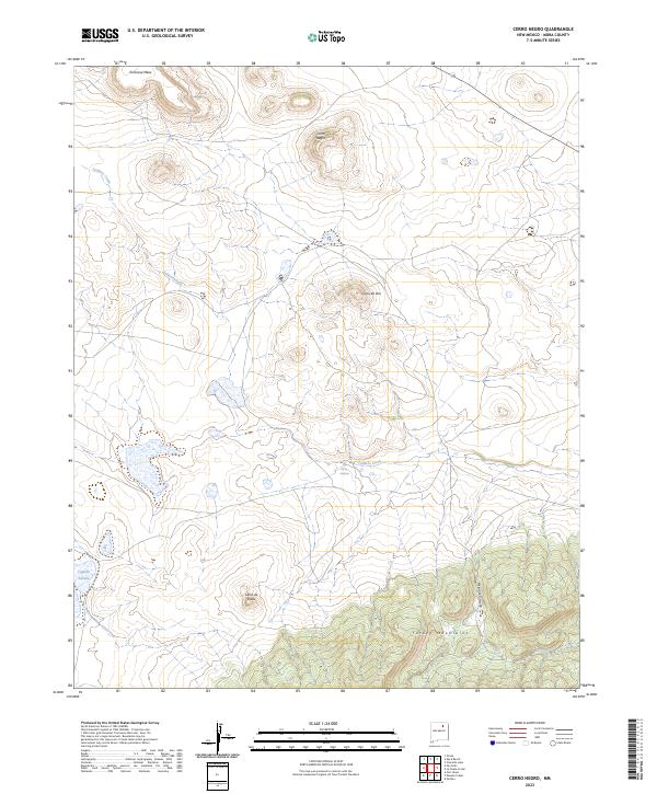 US Topo 7.5-minute map for Cerro Negro NM