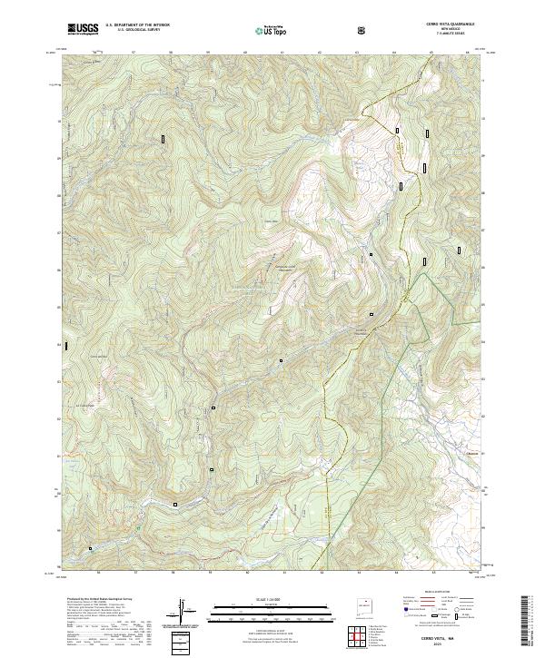 US Topo 7.5-minute map for Cerro Vista NM