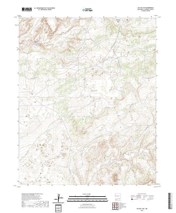 US Topo 7.5-minute map for Chi Chil Tah NM