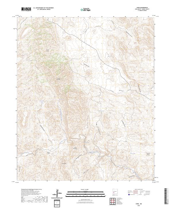 US Topo 7.5-minute map for Chise NM