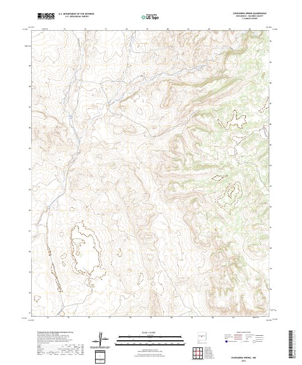 US Topo 7.5-minute map for Chupadera Spring NM