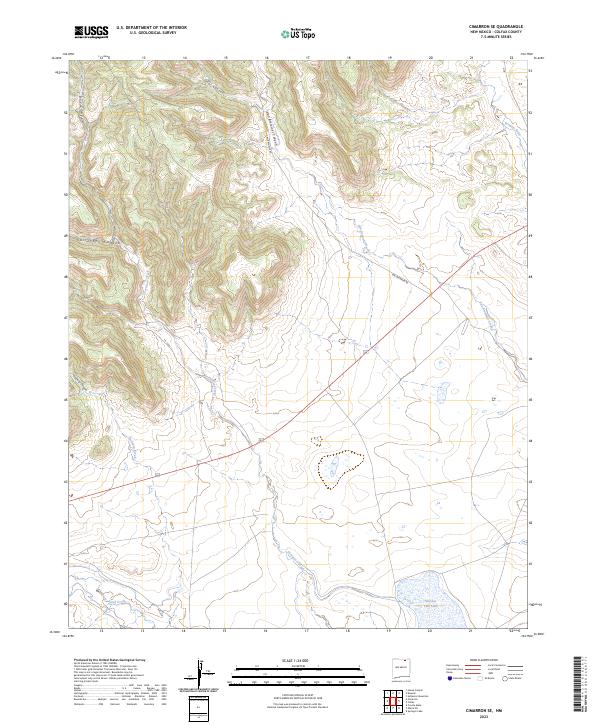 US Topo 7.5-minute map for Cimarron SE NM