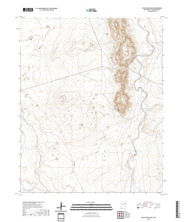 US Topo 7.5-minute map for Circle Bar Ranch NM