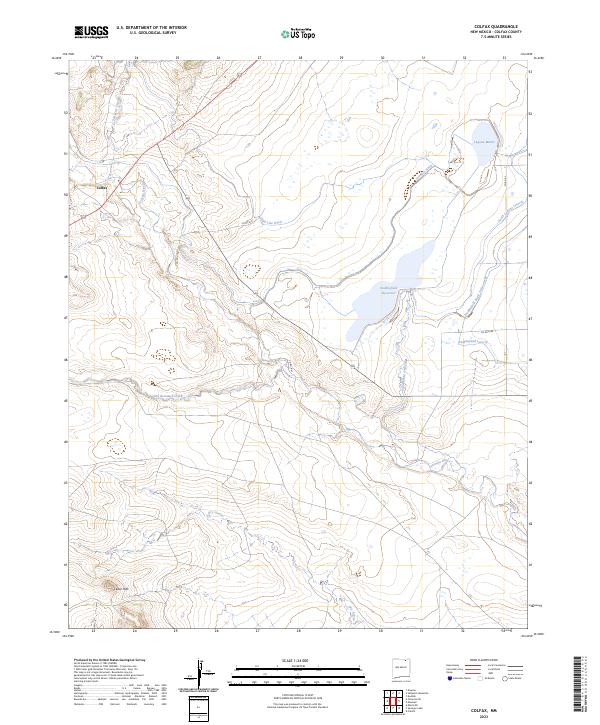 US Topo 7.5-minute map for Colfax NM