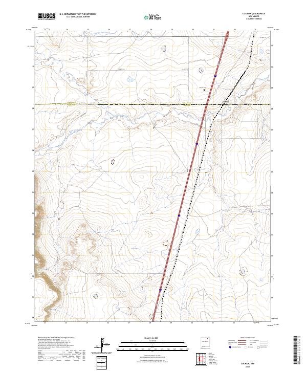 US Topo 7.5-minute map for Colmor NM