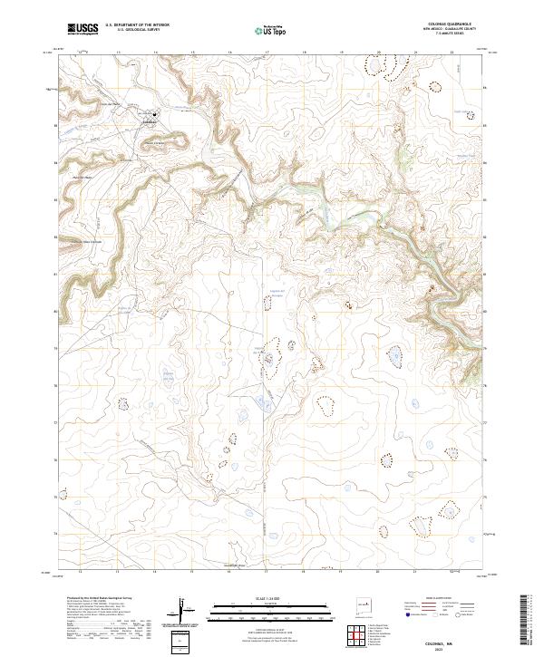 US Topo 7.5-minute map for Colonias NM