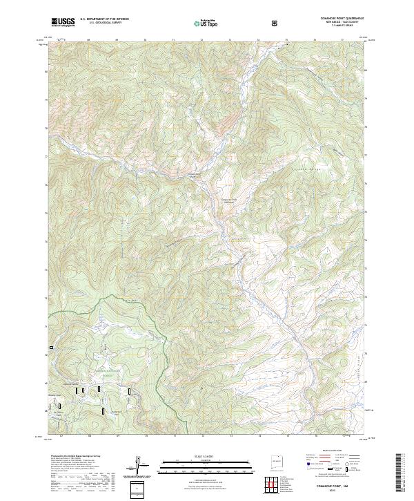 US Topo 7.5-minute map for Comanche Point NM