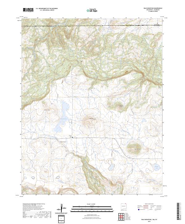 US Topo 7.5-minute map for Dale Mountain NMCO