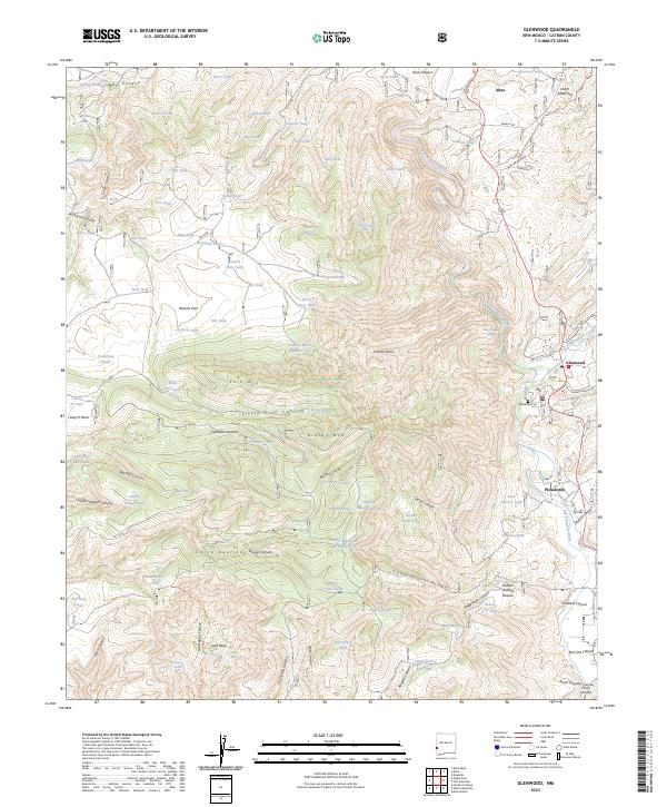 US Topo 7.5-minute map for Glenwood NM