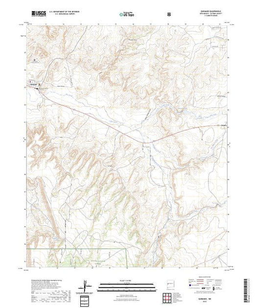 US Topo 7.5-minute map for Quemado NM – American Map Store