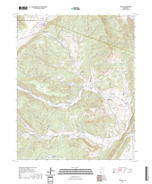 US Topo 7.5-minute map for Sapello NM