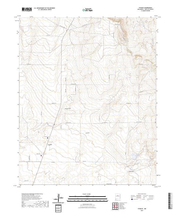 US Topo 7.5-minute map for Stanley NM