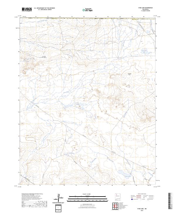 US Topo 7.5-minute map for Star Lake NM