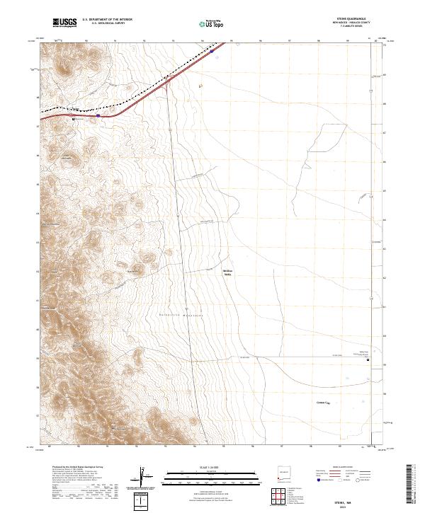 US Topo 7.5-minute map for Steins NM