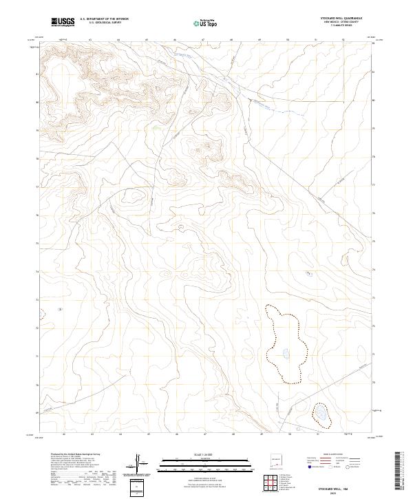 US Topo 7.5-minute map for Stockard Well NM